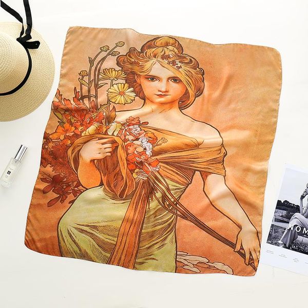 scarves silk square bandana scarf 70*70cm women foulard hijab head satin female neck hair tie shawl, Blue;gray
scarves silk square bandana scarf 70*70cm women foulard hijab head satin female neck hair tie shawl, Blue;gray