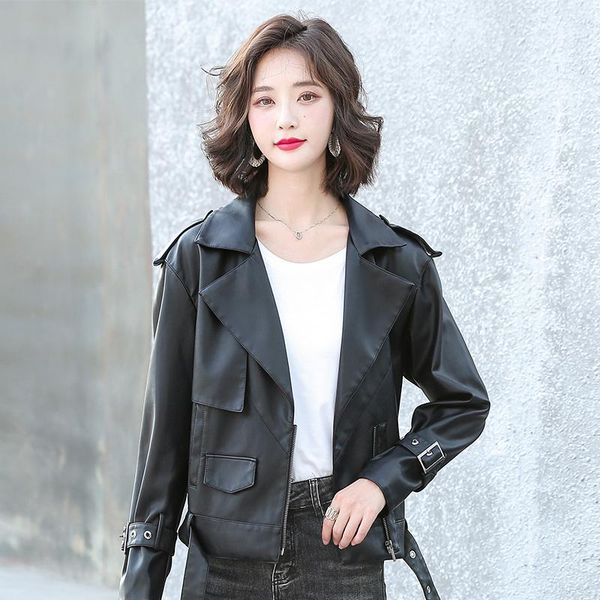 women's leather & faux plus size 3xl women clothing 2021 jacket short slim spring and autumn pu coat female jackets black
women's leather & faux plus size 3xl women clothing 2021 jacket short slim spring and autumn pu coat female jackets black