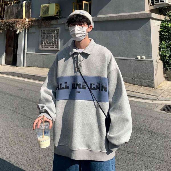 mens sweater 2021 spring new polo collar sweater men's korean fashion and women's lovers' brand loose stitched autumn top, Black
mens sweater 2021 spring new polo collar sweater men's korean fashion and women's lovers' brand loose stitched autumn top, Black