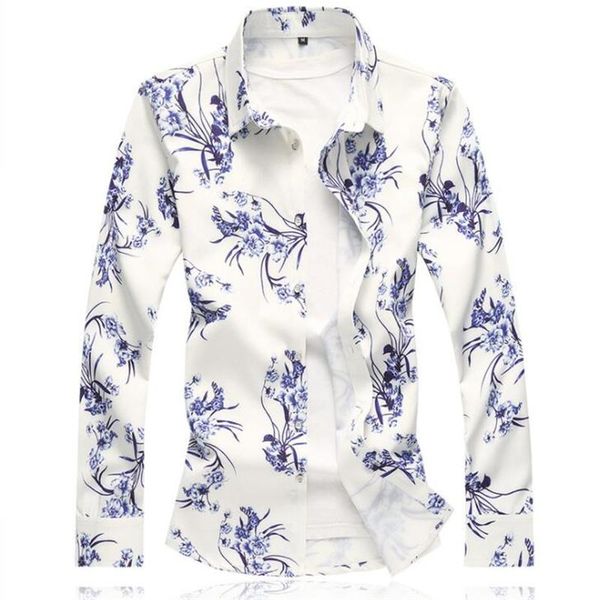 men's casual shirts printed shirt british style business pattern plus size long-sleeved clothing fashion european and american chemise, White;black
men's casual shirts printed shirt british style business pattern plus size long-sleeved clothing fashion european and american chemise, White;black
