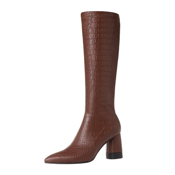 boots pointed toe high heels women knee-high 2021 autumn winter genuine leather classic party casual shoes woman girl grace boot, Black
boots pointed toe high heels women knee-high 2021 autumn winter genuine leather classic party casual shoes woman girl grace boot, Black