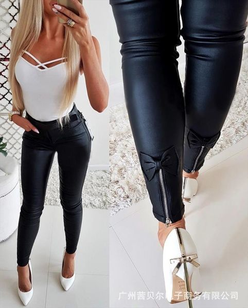 wepbel zipper design skinny womens capri high waist trousers pu pencil tight butterfly black casual, Black;white
wepbel zipper design skinny womens capri high waist trousers pu pencil tight butterfly black casual, Black;white