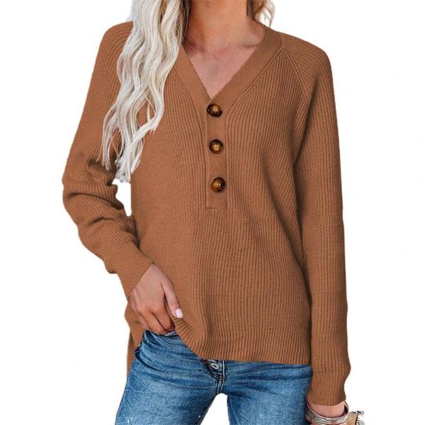 women's sweaters casual women sweater solid color knitted v neck half single-breasted autumn for daily wear jumper pullover top, White;black
women's sweaters casual women sweater solid color knitted v neck half single-breasted autumn for daily wear jumper pullover top, White;black