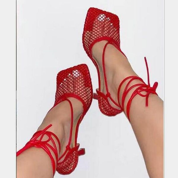 dress shoes summer autumn mesh pumps sandals female square toe high heel lace up cross-tied stiletto hollow, Black
dress shoes summer autumn mesh pumps sandals female square toe high heel lace up cross-tied stiletto hollow, Black