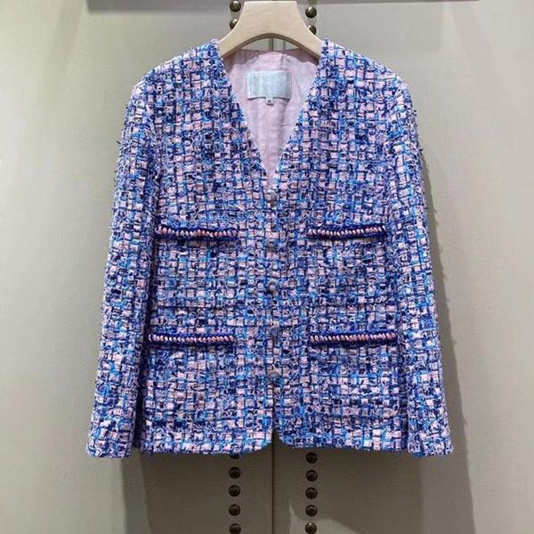 women's jackets 2021 v-neck autumn winter jacket pink purple tweed chaqueta mujer customize plus size veste femme elegant 5xl chaquetas, Black;brown
women's jackets 2021 v-neck autumn winter jacket pink purple tweed chaqueta mujer customize plus size veste femme elegant 5xl chaquetas, Black;brown