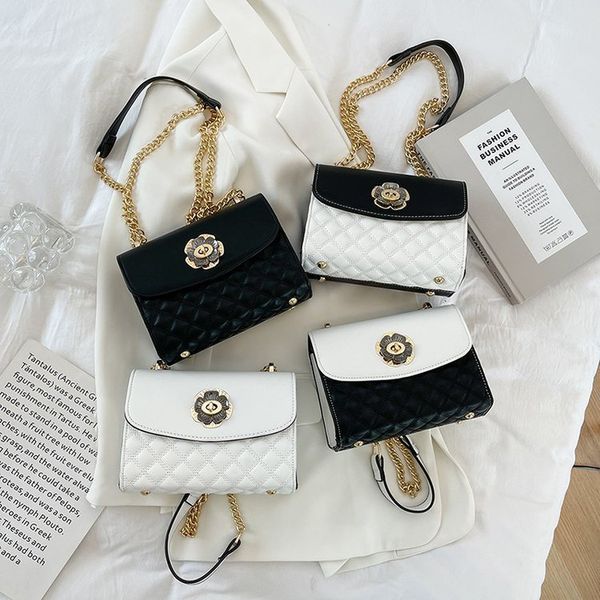 2021 new net red, foreign style, fashionable camellia flower women's lingge chain oblique span single shoulder bag, portable
2021 new net red, foreign style, fashionable camellia flower women's lingge chain oblique span single shoulder bag, portable