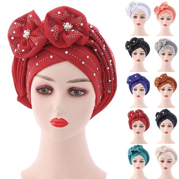 beanie/skull caps women african headtie shiny skin-friendly rhinestone knot headwrap for fashion hijab 2021, Blue;gray
beanie/skull caps women african headtie shiny skin-friendly rhinestone knot headwrap for fashion hijab 2021, Blue;gray