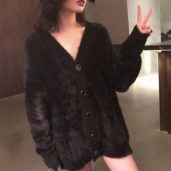 2021 new women spring autumn v-neck knitted cardigan female imitation cashmere sweater coat ladies casual long sleeve l447irtn, White;black
2021 new women spring autumn v-neck knitted cardigan female imitation cashmere sweater coat ladies casual long sleeve l447irtn, White;black