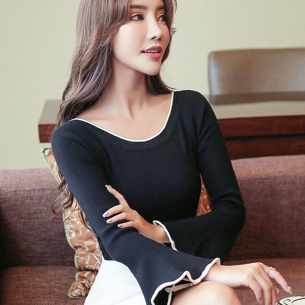 women's sweaters 2021 women sweater korean style horn sleeve o-collar long sleeves solid in spring and autumn 1108 40, White;black
women's sweaters 2021 women sweater korean style horn sleeve o-collar long sleeves solid in spring and autumn 1108 40, White;black