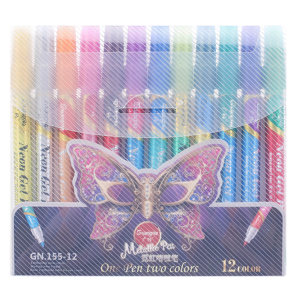 12 colors/set Metallic Pastel Neon Glitter Sketch Drawing Color Pen School Stationery Marker for Kids Gifts
12 colors/set Metallic Pastel Neon Glitter Sketch Drawing Color Pen School Stationery Marker for Kids Gifts