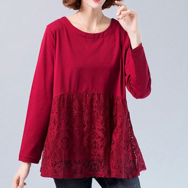 2021 new lace blouse plus size tunic women long sleeve shirt splice elegant ladies casual ruffle red black uejk, White
2021 new lace blouse plus size tunic women long sleeve shirt splice elegant ladies casual ruffle red black uejk, White