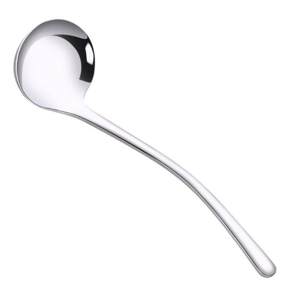 spoons long handle soup spoon stainless steel serving scoop mixing for home restaurant (silver)
spoons long handle soup spoon stainless steel serving scoop mixing for home restaurant (silver)