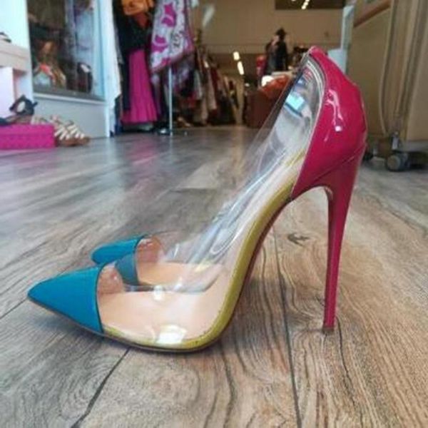 clear pvc patchwork pumps 12cm 10cm 8cm stiletto heels muti-color dress shoes patent leather popular banquet shoes size 45, Black
clear pvc patchwork pumps 12cm 10cm 8cm stiletto heels muti-color dress shoes patent leather popular banquet shoes size 45, Black