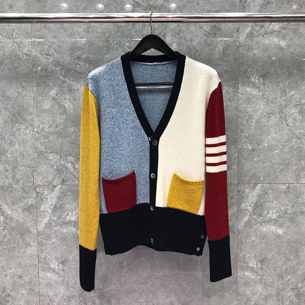 women's knits & tees 2021 fashion brand sweaters women loose v-neck cardigans clothing patchwork striped wool autumn winter casual coat, White
women's knits & tees 2021 fashion brand sweaters women loose v-neck cardigans clothing patchwork striped wool autumn winter casual coat, White