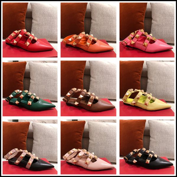 women true leather stud lat slippers t-strap sandal spring summer high heels rivets 9 colors slippers ladies party shoes size 35-39, Black
women true leather stud lat slippers t-strap sandal spring summer high heels rivets 9 colors slippers ladies party shoes size 35-39, Black