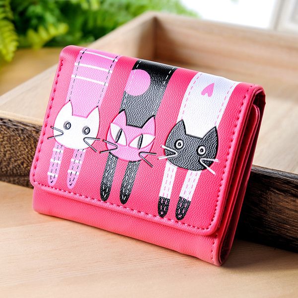 korean style short women walltes famous brand wallet women small cartoon cat cute coin purse card holder portefeuille femme, Red;black
korean style short women walltes famous brand wallet women small cartoon cat cute coin purse card holder portefeuille femme, Red;black