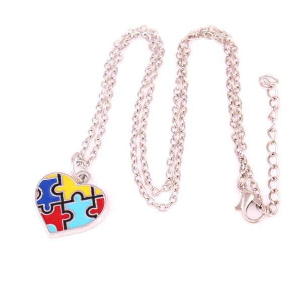 pendant necklaces fashion necklace heart jigsaw puzzle pattern depression style zinc alloy material provide drop, Silver
pendant necklaces fashion necklace heart jigsaw puzzle pattern depression style zinc alloy material provide drop, Silver