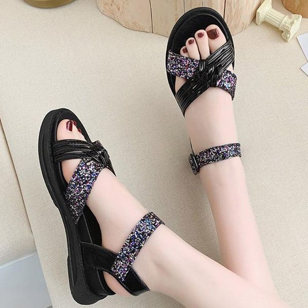 dress shoes summer women fashion fish mouth sandals beach large size non-slip roman casual flat buty damskie #3, Black
dress shoes summer women fashion fish mouth sandals beach large size non-slip roman casual flat buty damskie #3, Black