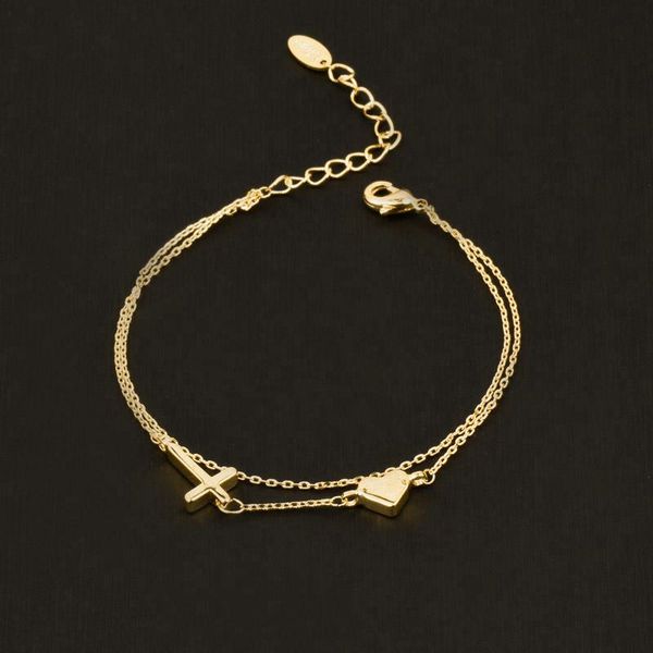 link, chain sinleery 2021 trend charm star moon cross heart 2 layers bracelets for women rose gold color on hand sl290 ssp, Black
link, chain sinleery 2021 trend charm star moon cross heart 2 layers bracelets for women rose gold color on hand sl290 ssp, Black