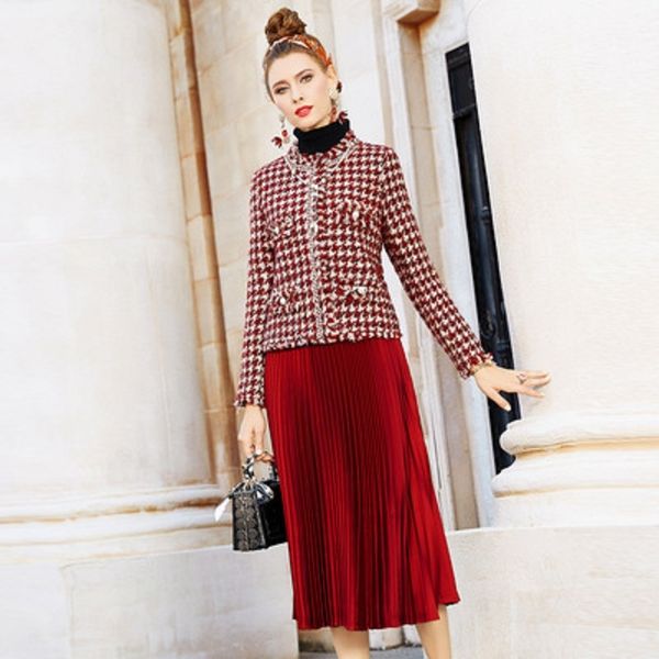 2021 fashion fall little fragrance lady of the office a thousand bird tweed coat + casual skirt plied two more xxxl joint parts g0rk, White
2021 fashion fall little fragrance lady of the office a thousand bird tweed coat + casual skirt plied two more xxxl joint parts g0rk, White