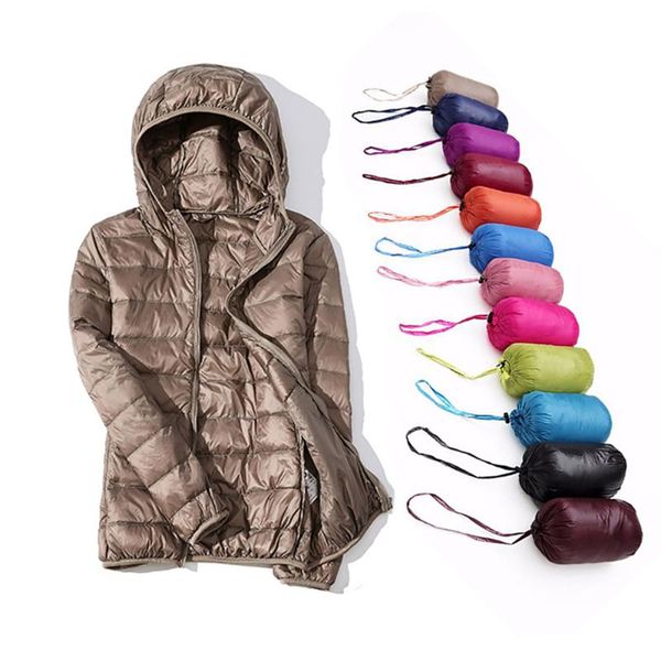 women's jackets winter women down jacket ultra light 90% duck warm coat brand hooded long sleeve slim parka female portabl outwear, Black;brown 
women's jackets winter women down jacket ultra light 90% duck warm coat brand hooded long sleeve slim parka female portabl outwear, Black;brown