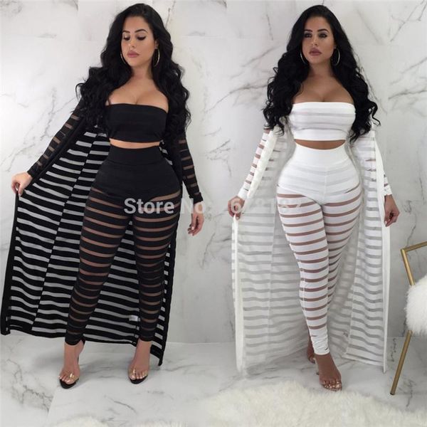 two piece dress women three set outfits strapless wrap chest+long legging pencil pants+cloak smock femme club night, White
two piece dress women three set outfits strapless wrap chest+long legging pencil pants+cloak smock femme club night, White