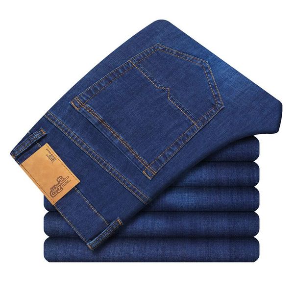 men's jeans 2021 spring summer high-quality cotton stretch lightweight straight business casual youth thin classic brand, Blue
men's jeans 2021 spring summer high-quality cotton stretch lightweight straight business casual youth thin classic brand, Blue