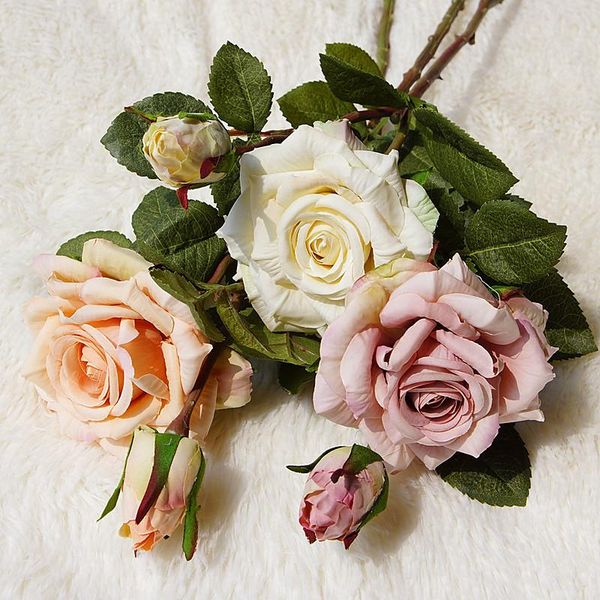 retro open rose branch artificial silk flowers home wedding decoration autumn large roses white fake flowers room decor
retro open rose branch artificial silk flowers home wedding decoration autumn large roses white fake flowers room decor