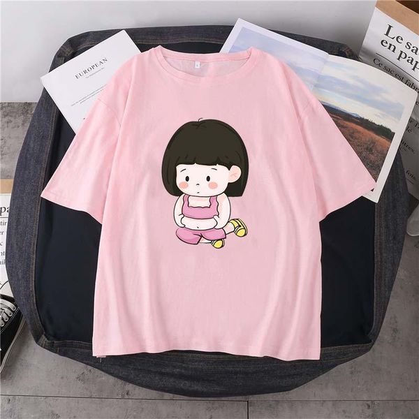 men's t-shirts cute sports girl cartoon print summer short-sleeved 14-color breathable round neck cotton daily simple t-shirt, White;black
men's t-shirts cute sports girl cartoon print summer short-sleeved 14-color breathable round neck cotton daily simple t-shirt, White;black
