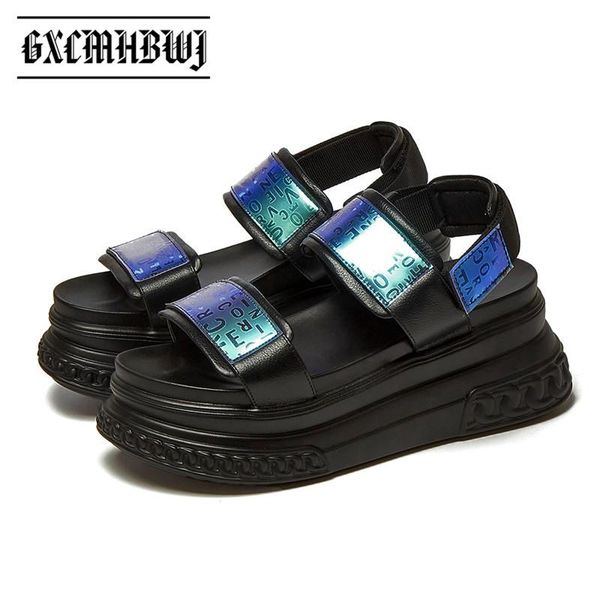 sandals gxcmhbwj women genuine leather flat platform roman gladiator style peep toe back design thick bottom ladies shoes, Black 
sandals gxcmhbwj women genuine leather flat platform roman gladiator style peep toe back design thick bottom ladies shoes, Black