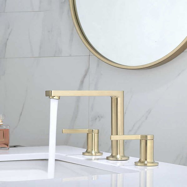 2021 brushed gold brass bathroom sink faucet 3 hole widespread basin mixer double handle cold water tap new arrival jpg4
2021 brushed gold brass bathroom sink faucet 3 hole widespread basin mixer double handle cold water tap new arrival jpg4