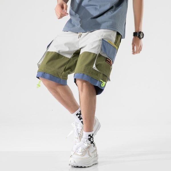 men's shorts summer men cargo hip hop harajuku male homme bermuda casual patchwork elastic knee length man 8br4, White;black
men's shorts summer men cargo hip hop harajuku male homme bermuda casual patchwork elastic knee length man 8br4, White;black