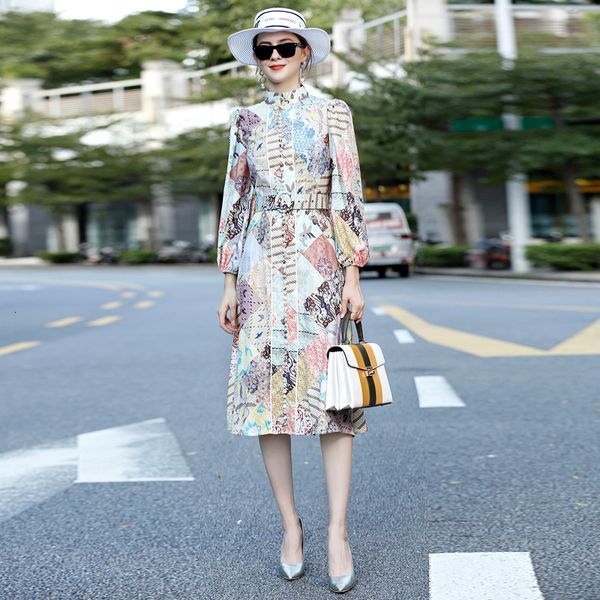 runway autumn new high-quality women's print vintage belt slim elegant fashion outing party midi dress ya2n, Black;gray
runway autumn new high-quality women's print vintage belt slim elegant fashion outing party midi dress ya2n, Black;gray