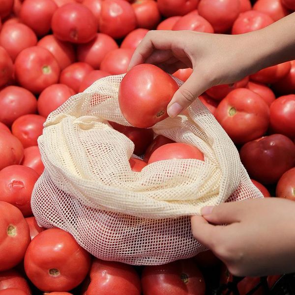 hanging baskets 1 set kitchen fruit vegetable storage mesh bags reusable cotton drawstring washable home organizer bag
hanging baskets 1 set kitchen fruit vegetable storage mesh bags reusable cotton drawstring washable home organizer bag