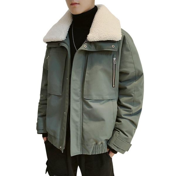 men's down & parkas mens winter thick green jacket faux fur collar parka men boys clothing autumn warm loose coat plus size 5xl, Black
men's down & parkas mens winter thick green jacket faux fur collar parka men boys clothing autumn warm loose coat plus size 5xl, Black
