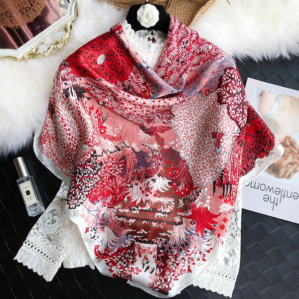 100% pure mulberry-silk scarf 110*110 silk square scarfs large silk scarf hand rolled edges women's scarves 110cm forest deer, Blue;gray
100% pure mulberry-silk scarf 110*110 silk square scarfs large silk scarf hand rolled edges women's scarves 110cm forest deer, Blue;gray