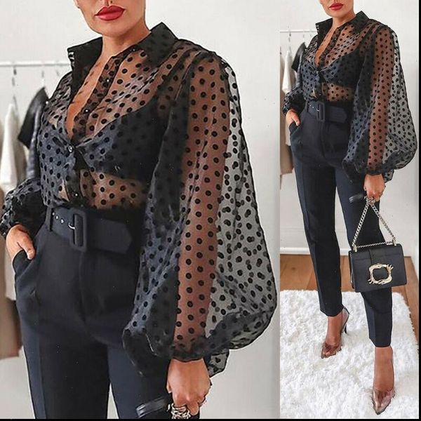 new women mesh sheer blouse see through lantern long sleeve blouse fashion pearl button transparent white shirt female blusas
new women mesh sheer blouse see through lantern long sleeve blouse fashion pearl button transparent white shirt female blusas