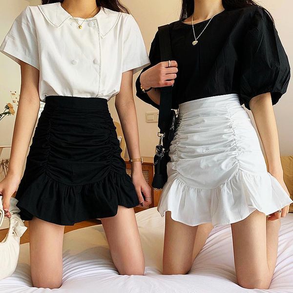 skirts autumn winter high waist flounced pleated leather slimming a-line fishtail solid color package hip black skirt womens
skirts autumn winter high waist flounced pleated leather slimming a-line fishtail solid color package hip black skirt womens