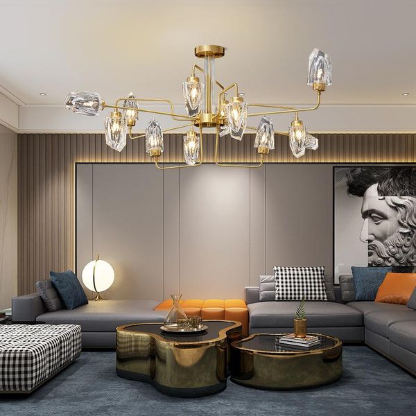 postmodern copper living room crystal chandelier simple dining room chandelier light luxury bedroom lamp creative lamp
postmodern copper living room crystal chandelier simple dining room chandelier light luxury bedroom lamp creative lamp