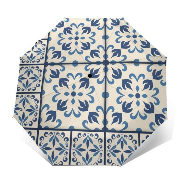umbrellas wind resistant fully-automatic umbrella traditional azulejo pattern rain 3 folding parasol travel car
umbrellas wind resistant fully-automatic umbrella traditional azulejo pattern rain 3 folding parasol travel car