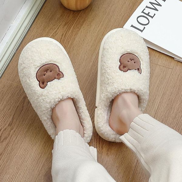 slippers 2021 winter women kawaii little bear platform plush home female indoor non-slip soft cotton shoes cute warm flip flops, Black
slippers 2021 winter women kawaii little bear platform plush home female indoor non-slip soft cotton shoes cute warm flip flops, Black