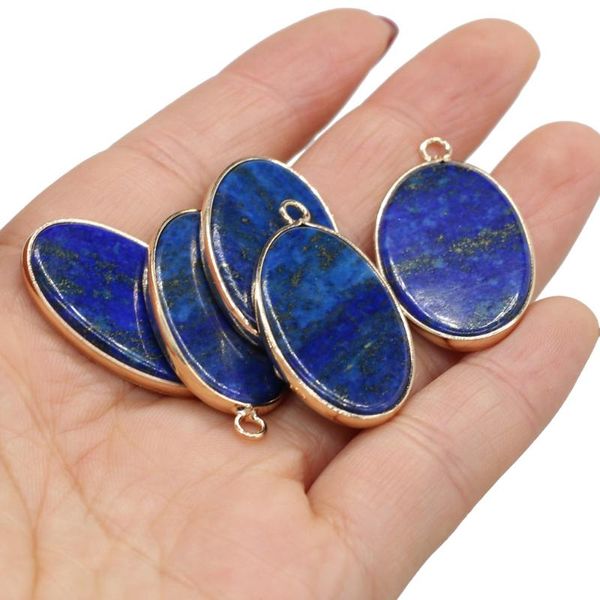 charms 2021 selling natural stone pendant lapis lazuli oval exquisite jewelry for making diy necklace accessories gifts, Bronze;silver
charms 2021 selling natural stone pendant lapis lazuli oval exquisite jewelry for making diy necklace accessories gifts, Bronze;silver