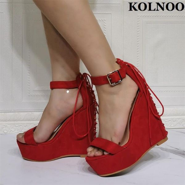sandals kolnoo real pos handmade women wedge heels buckle ankle strap kid-suede shoelace evening daily wear fashion shoes, Black
sandals kolnoo real pos handmade women wedge heels buckle ankle strap kid-suede shoelace evening daily wear fashion shoes, Black