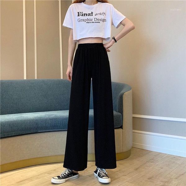 women's pants & capris black straight female high waist student's spring summer wide leg korean loose drape suit casual, Black;white
women's pants & capris black straight female high waist student's spring summer wide leg korean loose drape suit casual, Black;white
