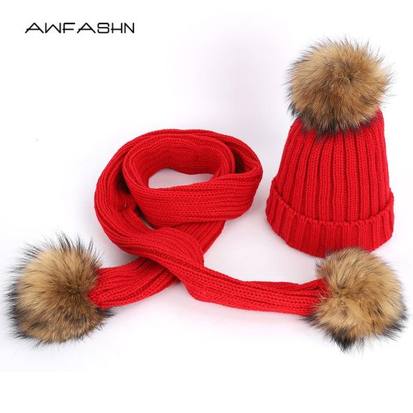 hats, scarves & gloves sets 2021 fashion ladies raccoon fur pompom knit beanies hat scarf cotton soft cap winter warm women bonnet ski outdo, Blue;gray
hats, scarves & gloves sets 2021 fashion ladies raccoon fur pompom knit beanies hat scarf cotton soft cap winter warm women bonnet ski outdo, Blue;gray