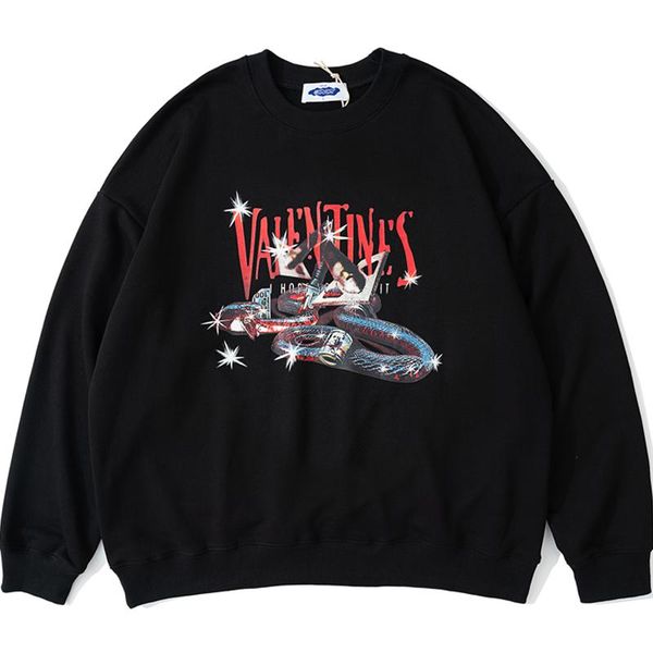 men's hoodies & sweatshirts men snake printing sweatshirt couple cotton fleece simple loose round crew oversized lounge wear warm fall, Black
men's hoodies & sweatshirts men snake printing sweatshirt couple cotton fleece simple loose round crew oversized lounge wear warm fall, Black