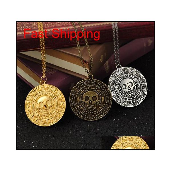 vintage bronze gold coin pirate charms aztec coin necklace men's movie pendant necklaces for lady xmas gi qylkkk dh_seller2010, Silver
vintage bronze gold coin pirate charms aztec coin necklace men's movie pendant necklaces for lady xmas gi qylkkk dh_seller2010, Silver