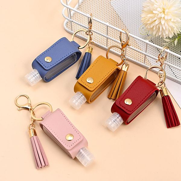30ml hand sanitizer leather keychains holder travel bottles refillable container flip reusable bottle with tassel keychain carrier, Silver
30ml hand sanitizer leather keychains holder travel bottles refillable container flip reusable bottle with tassel keychain carrier, Silver