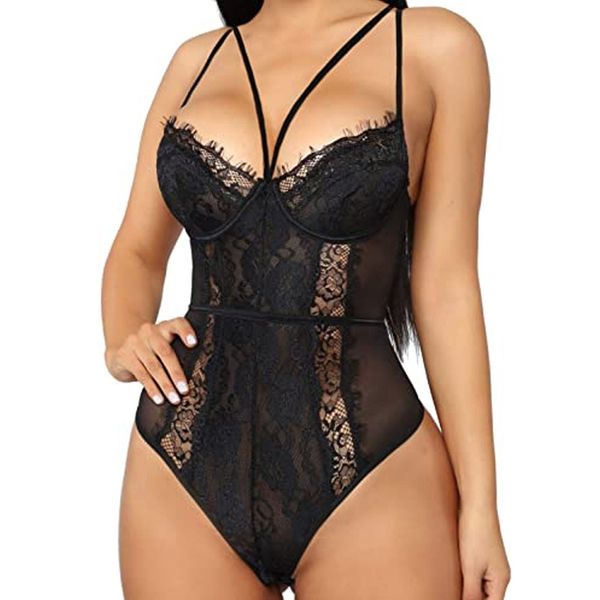 lingerie seduction lace tease backless sleeping dress suit female passion home clothes, Black;white
lingerie seduction lace tease backless sleeping dress suit female passion home clothes, Black;white