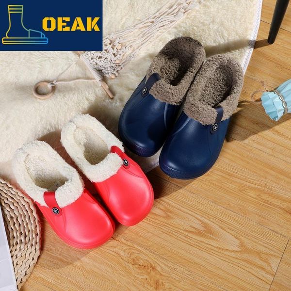slippers oeak waterproof non-slip home winter warm women indoor cotton non-slips ladies soft memory foam couples shoes, Black
slippers oeak waterproof non-slip home winter warm women indoor cotton non-slips ladies soft memory foam couples shoes, Black